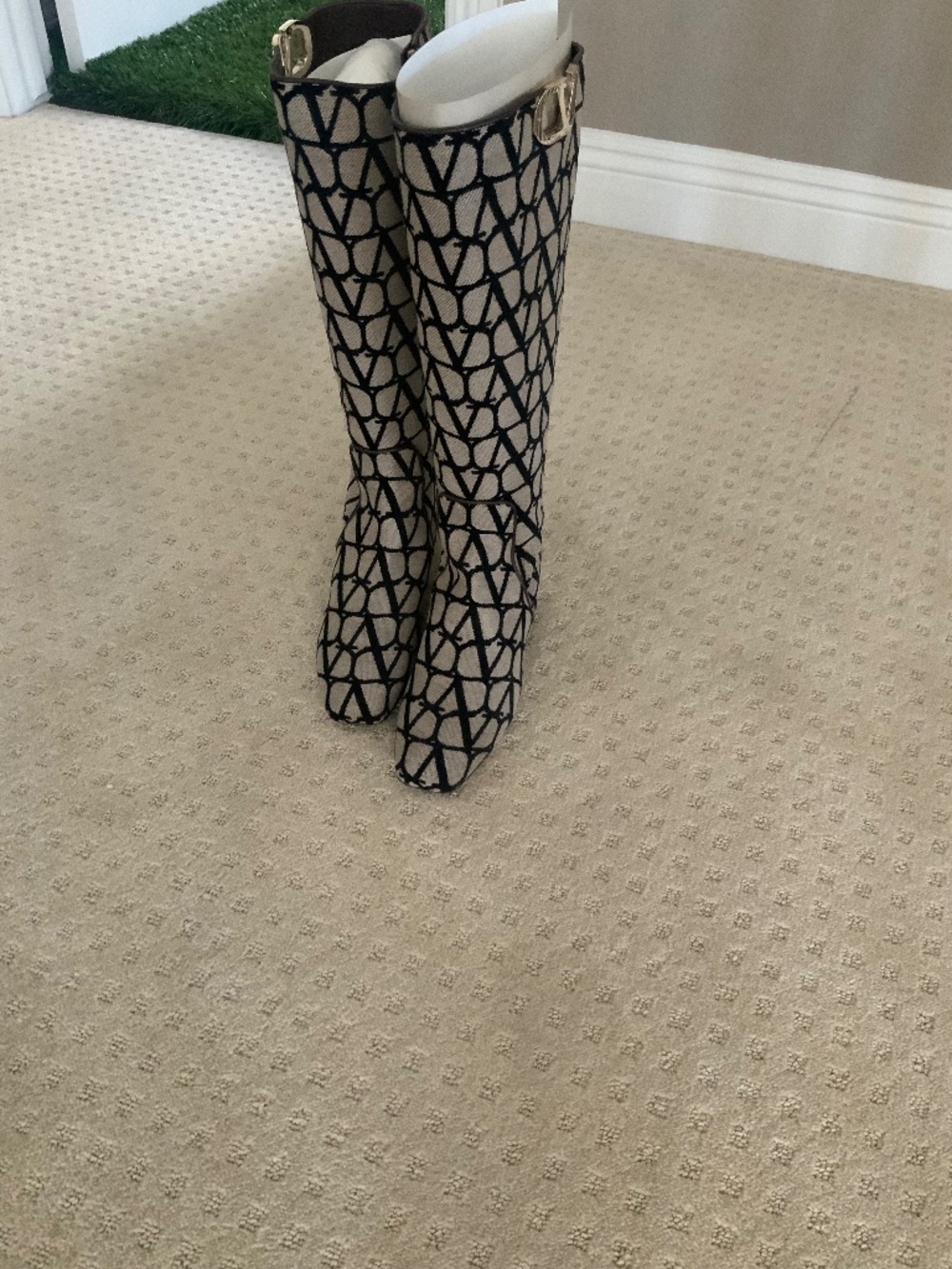 VLogo Tall Monogram Boots